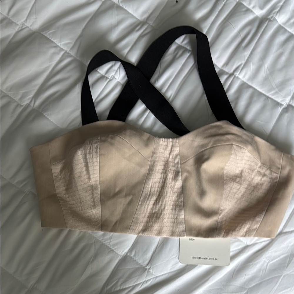 Cameo saint of me bustier in sand